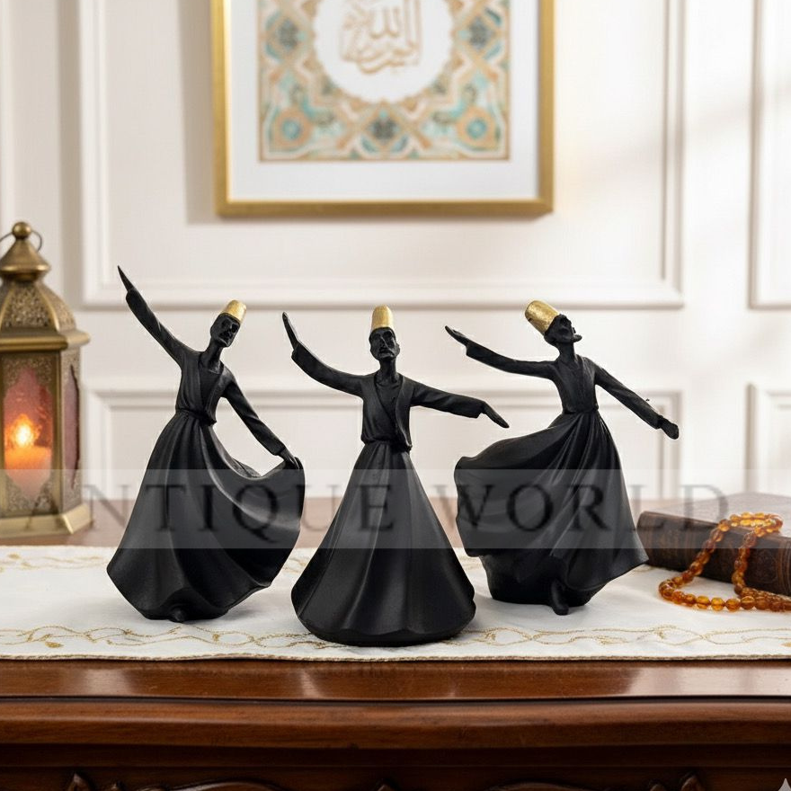 Classical Dervish  Art Sculpture( Set of 3)