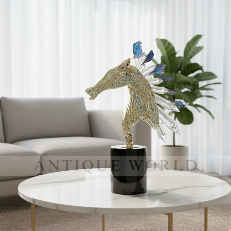 Luxury Decorative Brass Crystal Ornaments