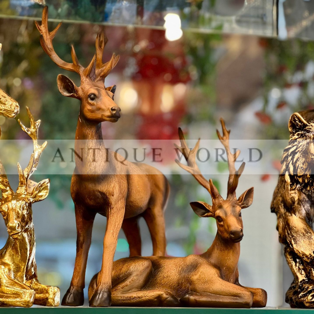 Deer Figurines Lawn Ornament ( Set of 2 )