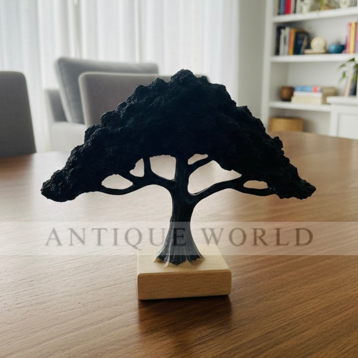 Serene Bonsai Tree Table Sculpture