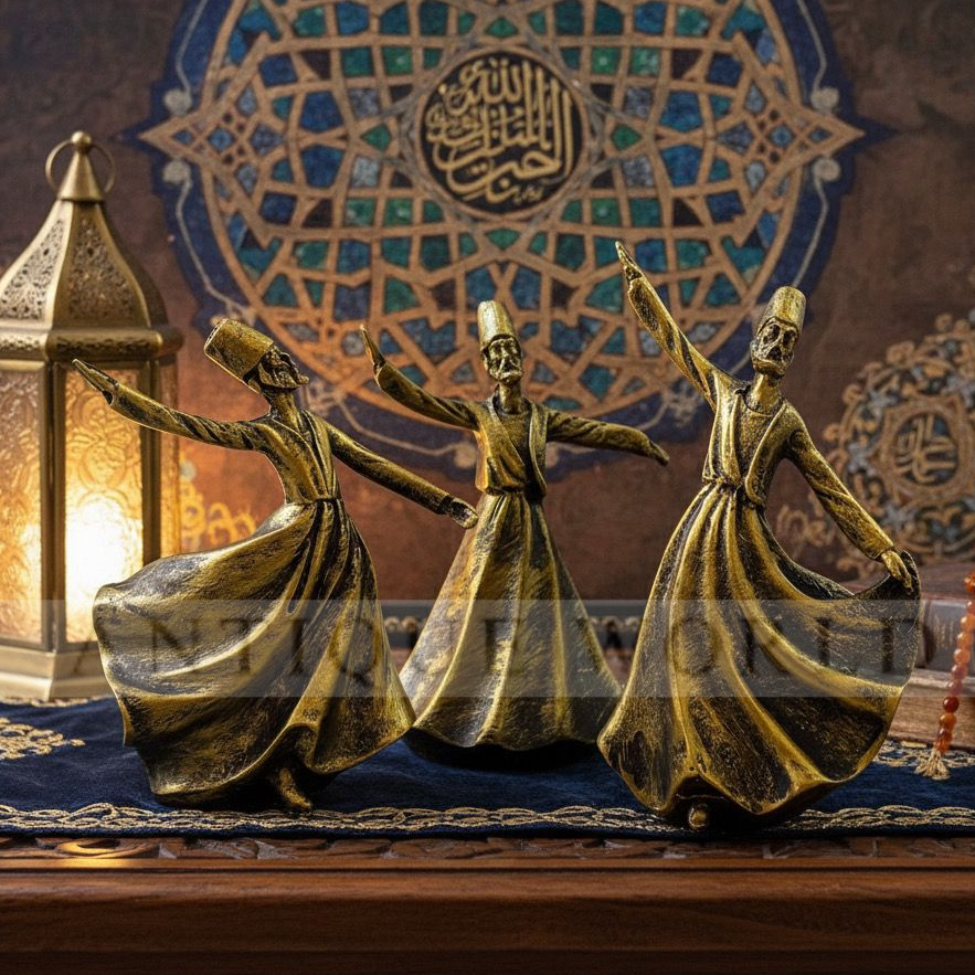 Classical Dervish  Art Sculpture( Set of 3)