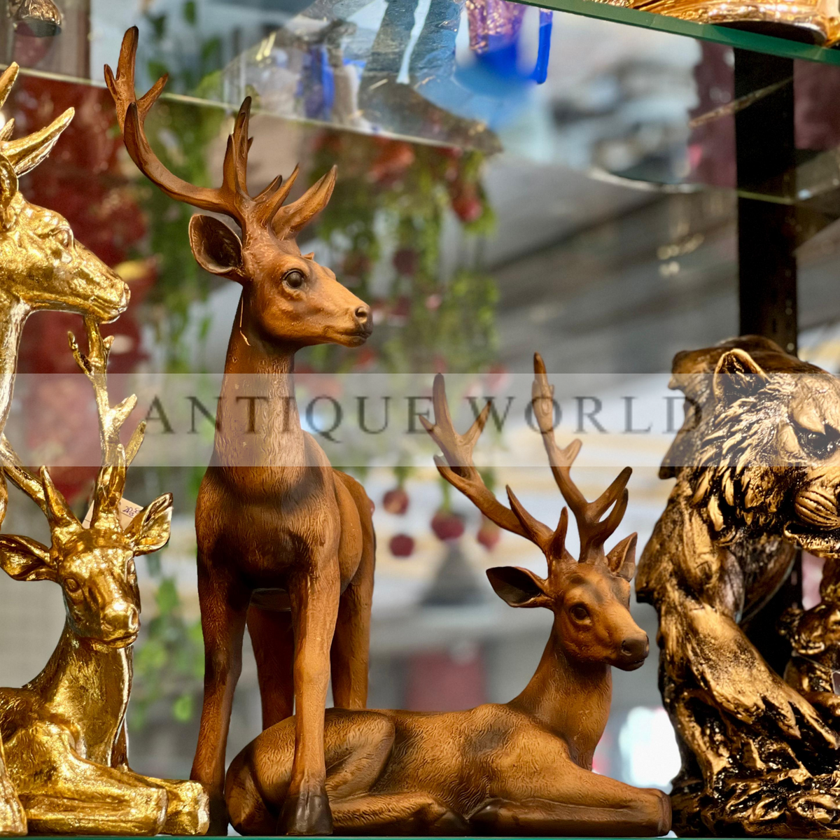 Deer Figurines Lawn Ornament ( Set of 2 )