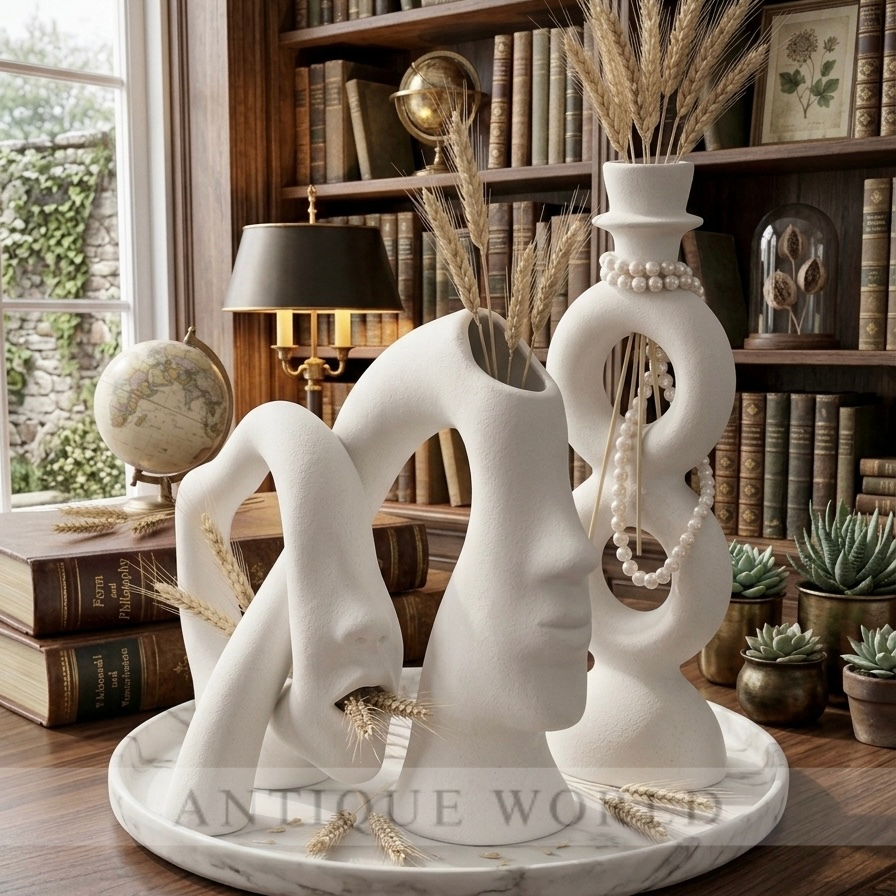 Abstract Harmony Sculptural Vase Set”3Pc
