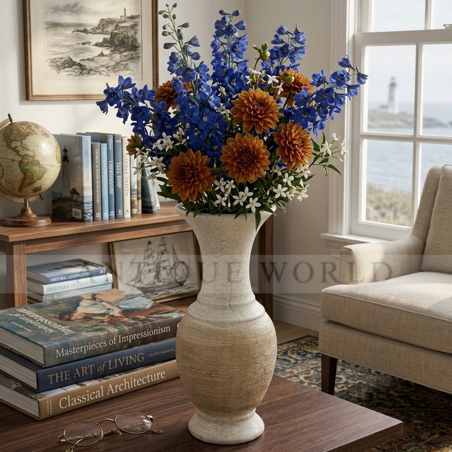 Artistic Conical Shaped Floral Vase