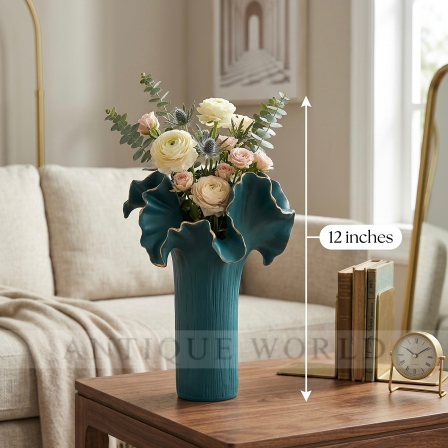 The Midnight Petal Vase
