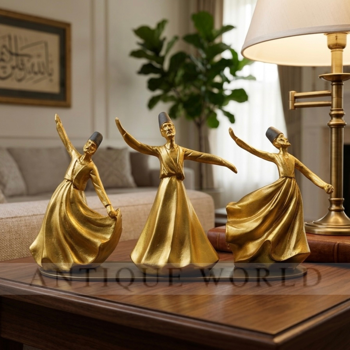 Classical Dervish  Art Sculpture( Set of 3)