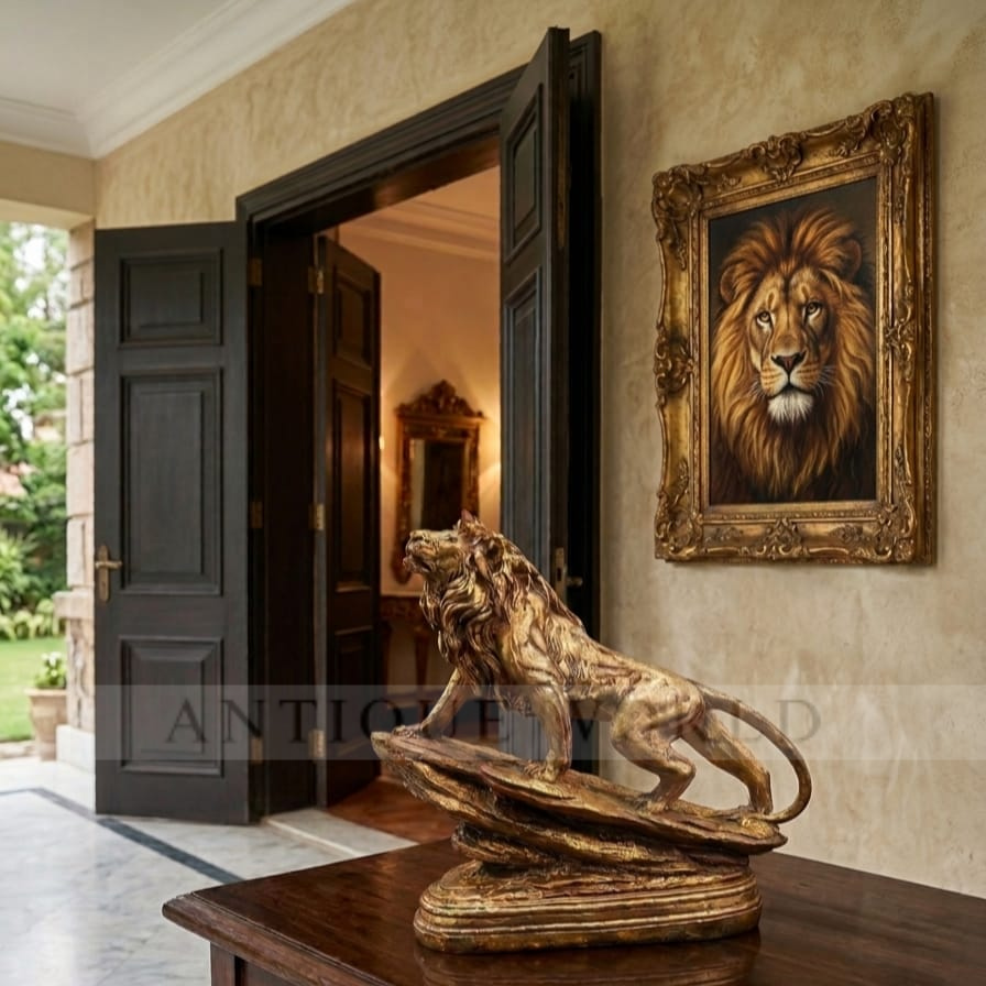 Bronze Lion Statue