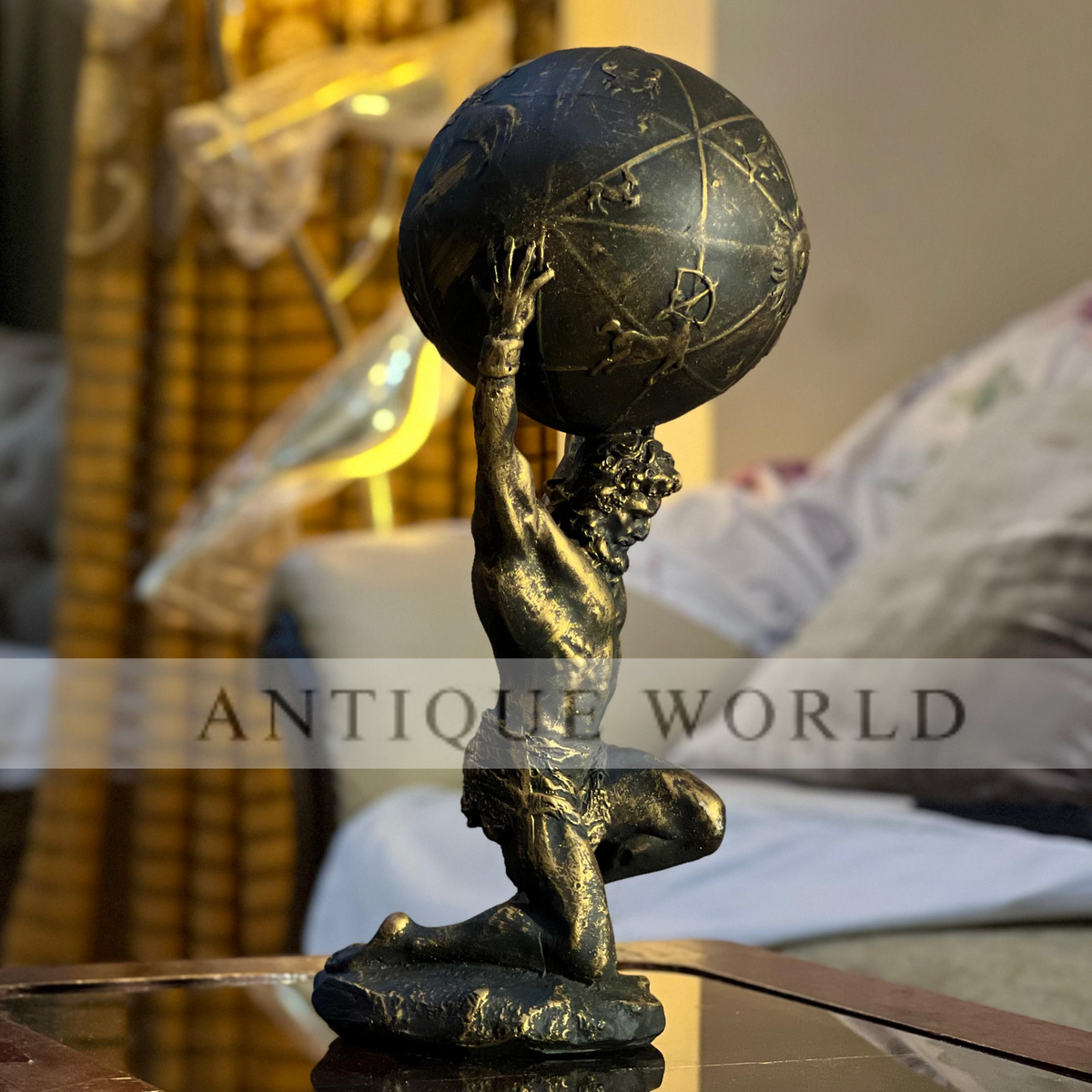 Atlas Holding World Greek Statue