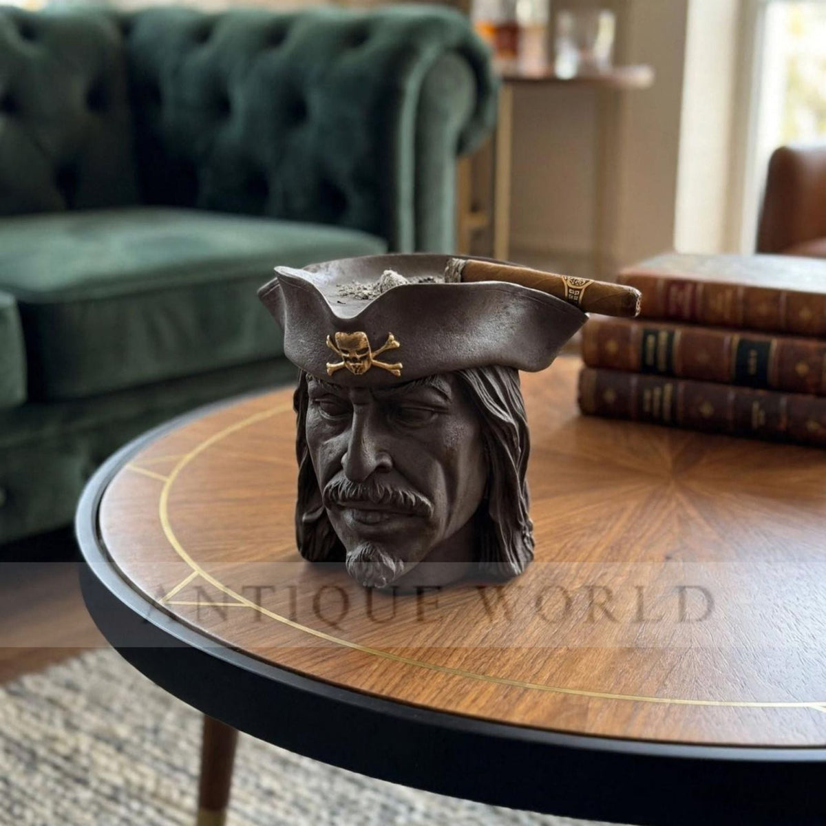 Luxury Antique Pirate Captain Ashtray