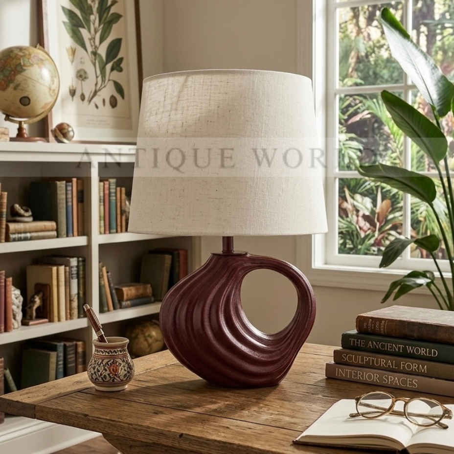 The Ripple Sculptural Bedside Lamp 1 pc