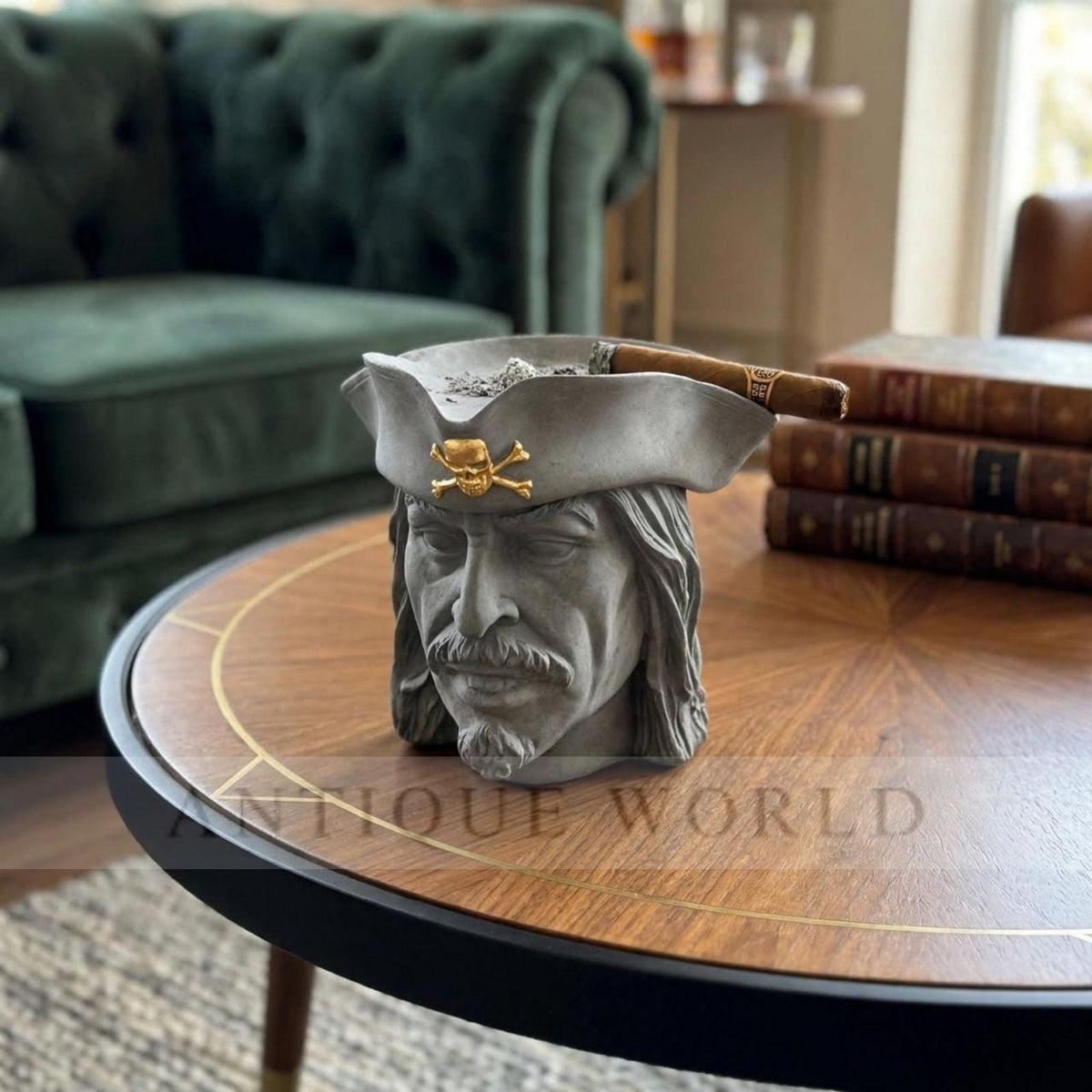 Luxury Antique Pirate Captain Ashtray