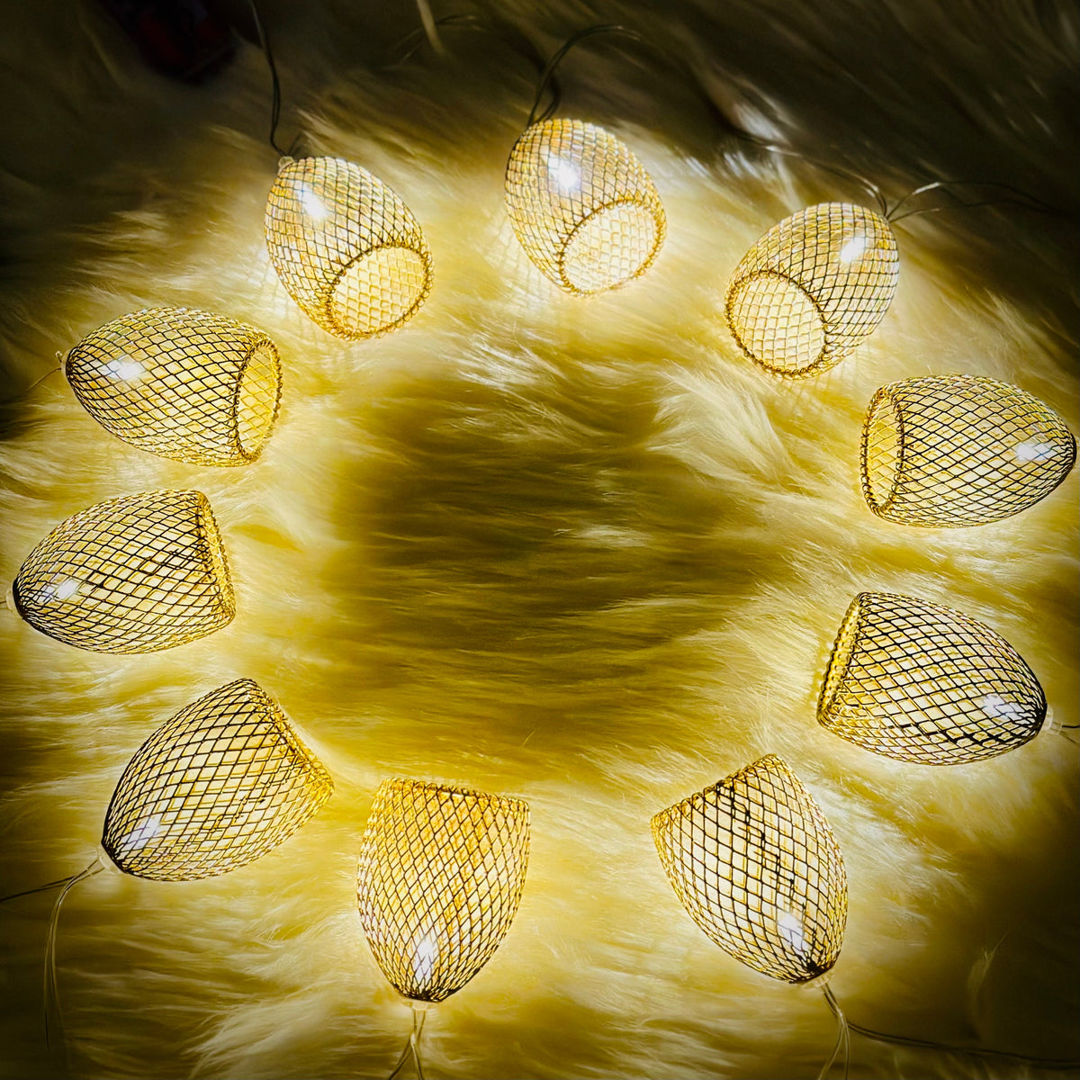 Fairy LED Golden Metal Lights