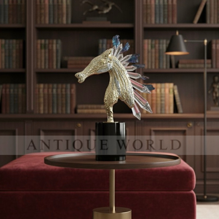 Luxury Decorative Brass Crystal Ornaments