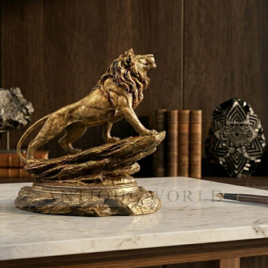 Bronze Lion Statue