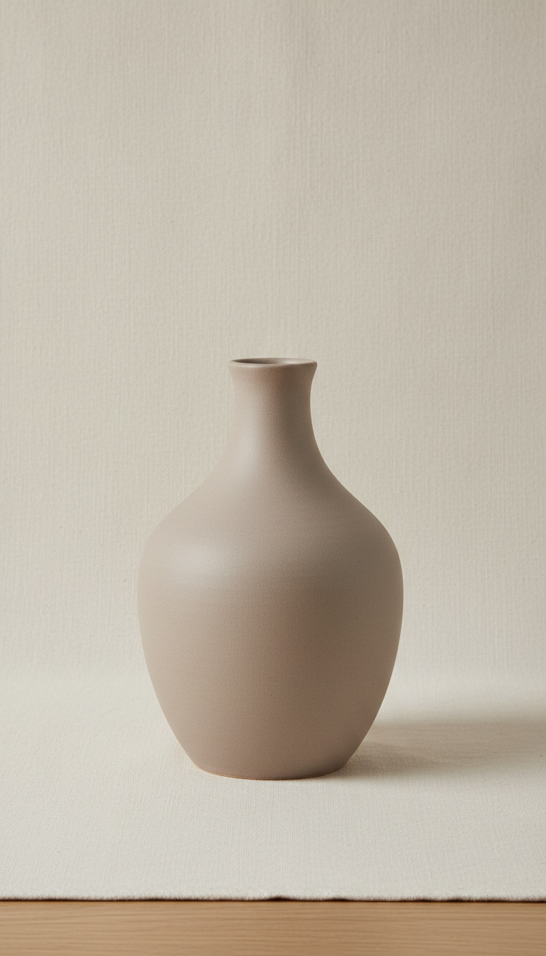 Sculptural Ceramic Vase – Clay