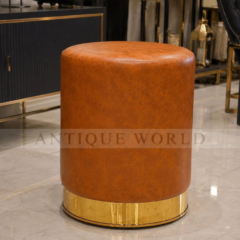 Prestige Leather Accent Stool