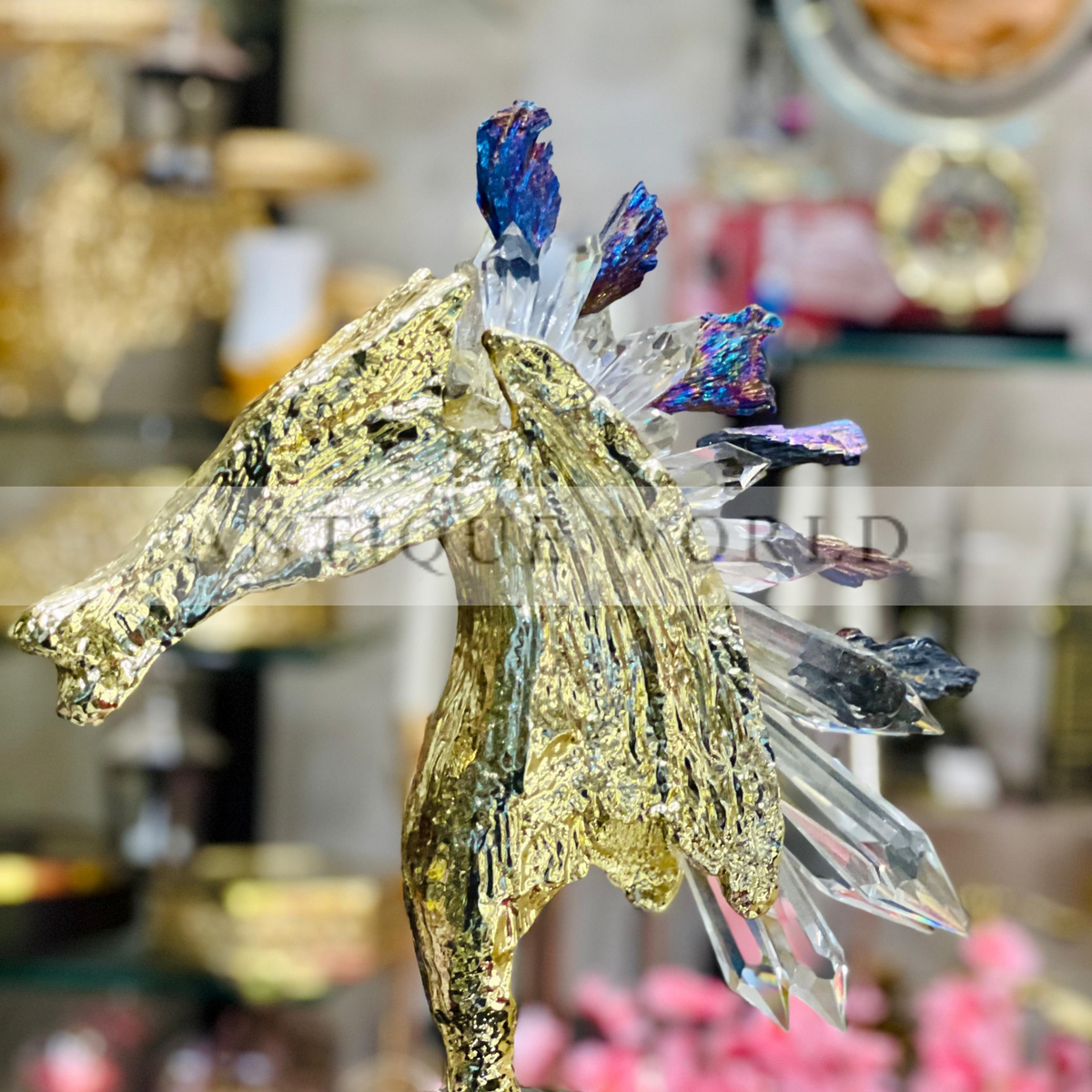 Luxury Decorative Brass Crystal Ornaments