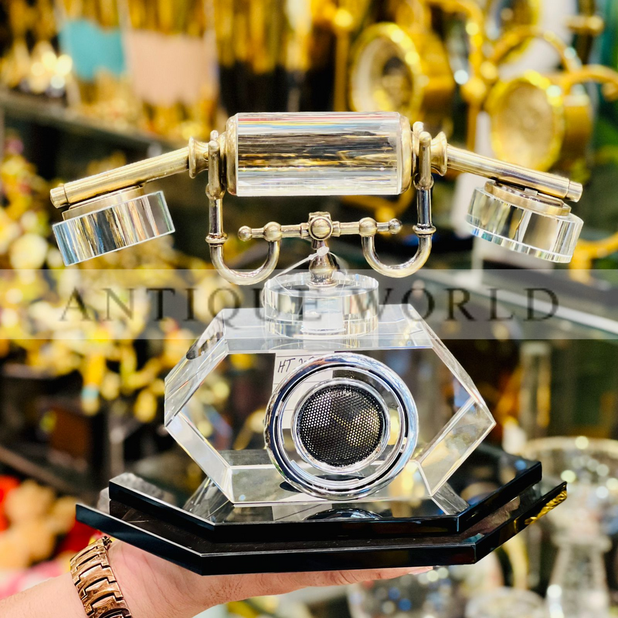 Fine Crystal Telephone Decor Ornament