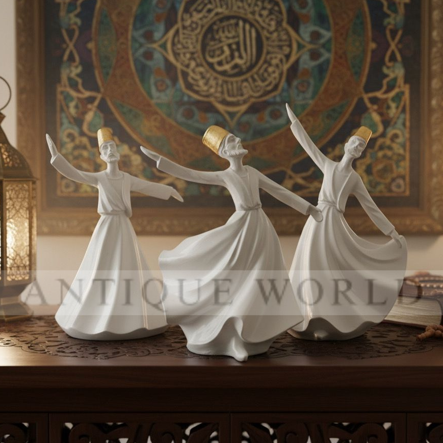Classical Dervish  Art Sculpture( Set of 3)