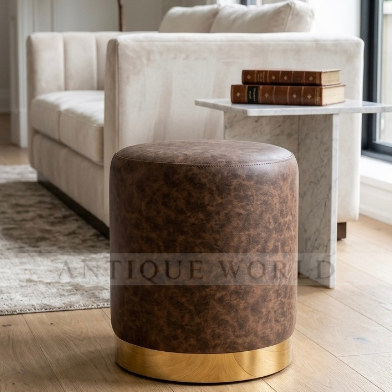 Prestige Leather Accent Stool