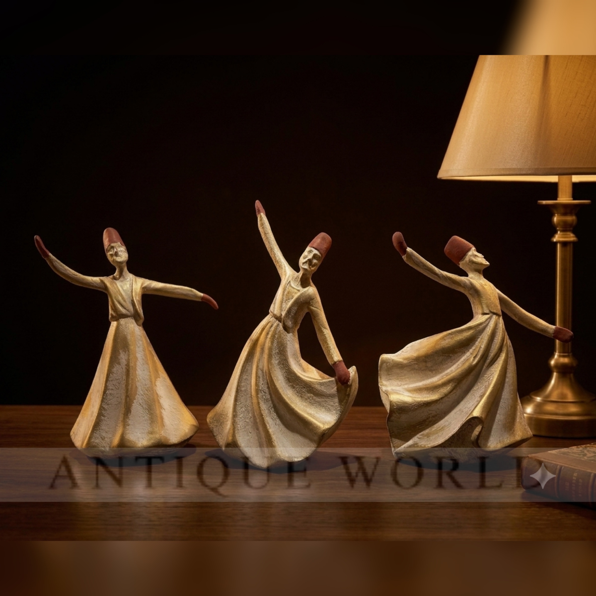Classical Dervish  Art Sculpture( Set of 3)