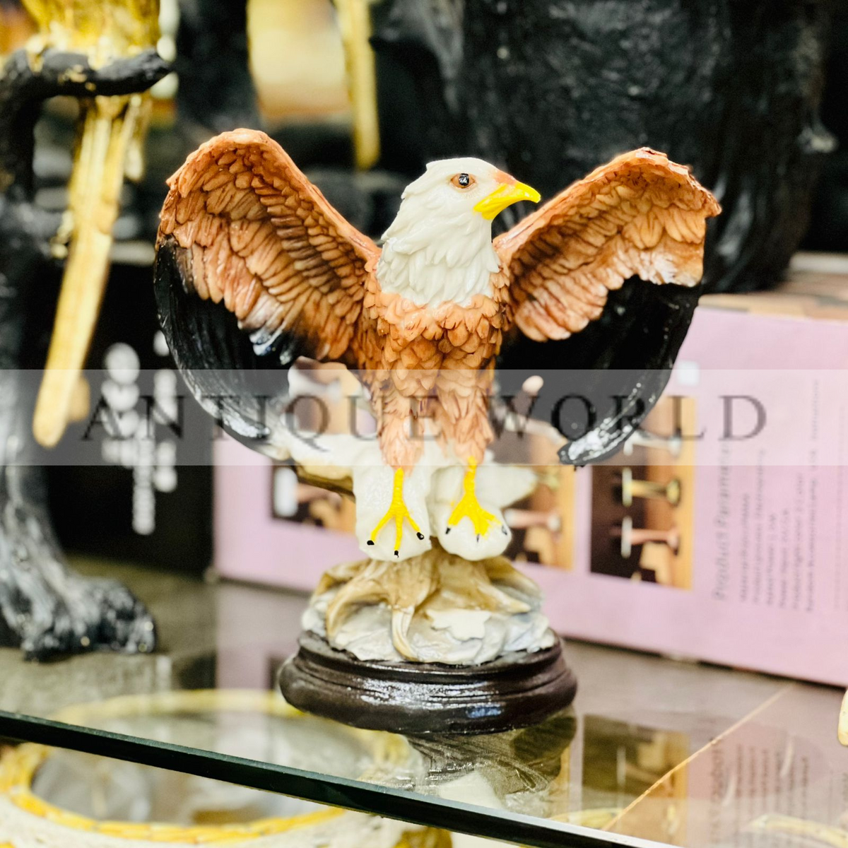 Miniature Falcon Sculpture Art