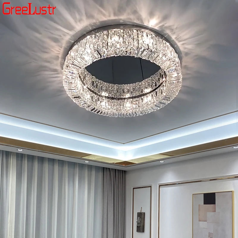 Crystal Flush Mount Ceiling Light