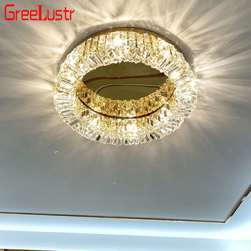 Crystal Flush Mount Ceiling Light