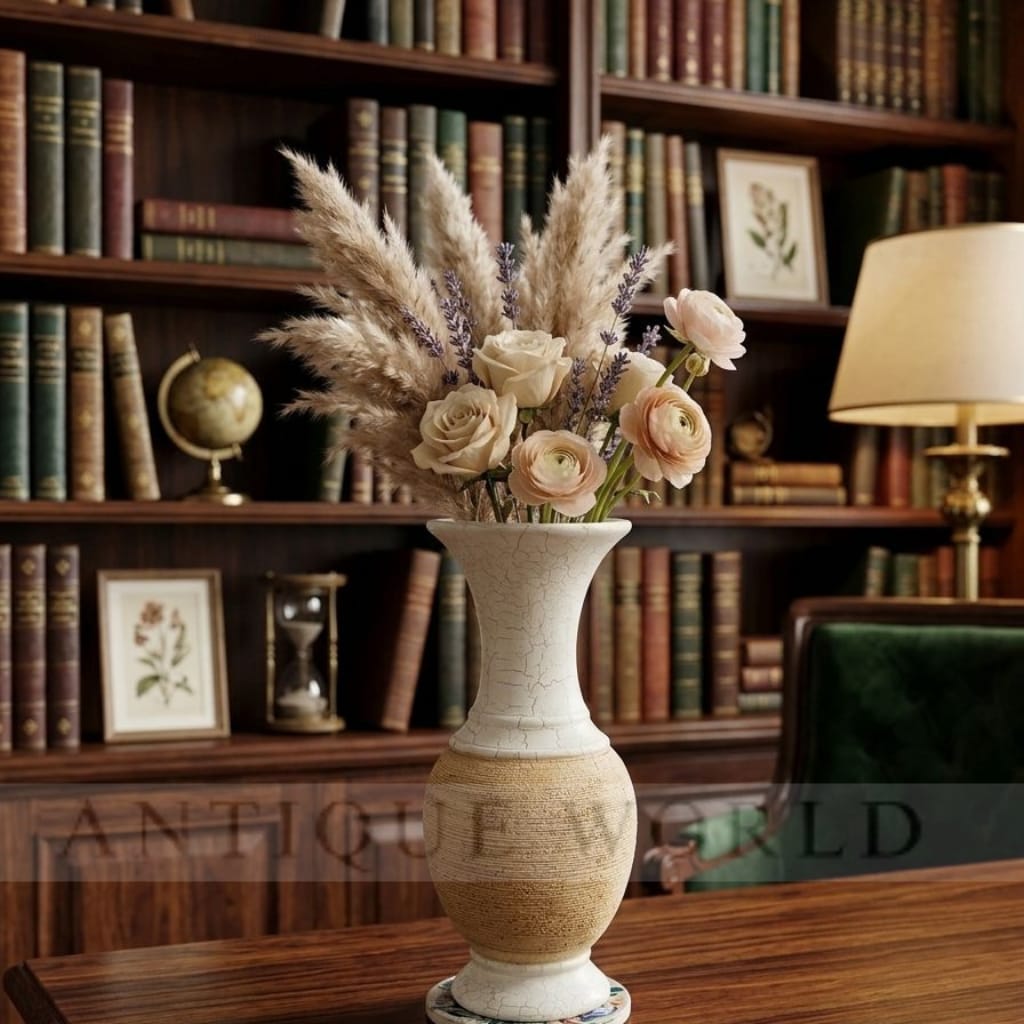 Antiqua Earthy Twin-Tone Antique  Vase