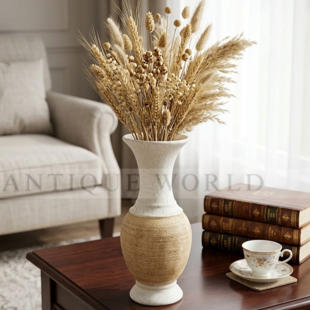 Antiqua Earthy Twin-Tone Antique  Vase