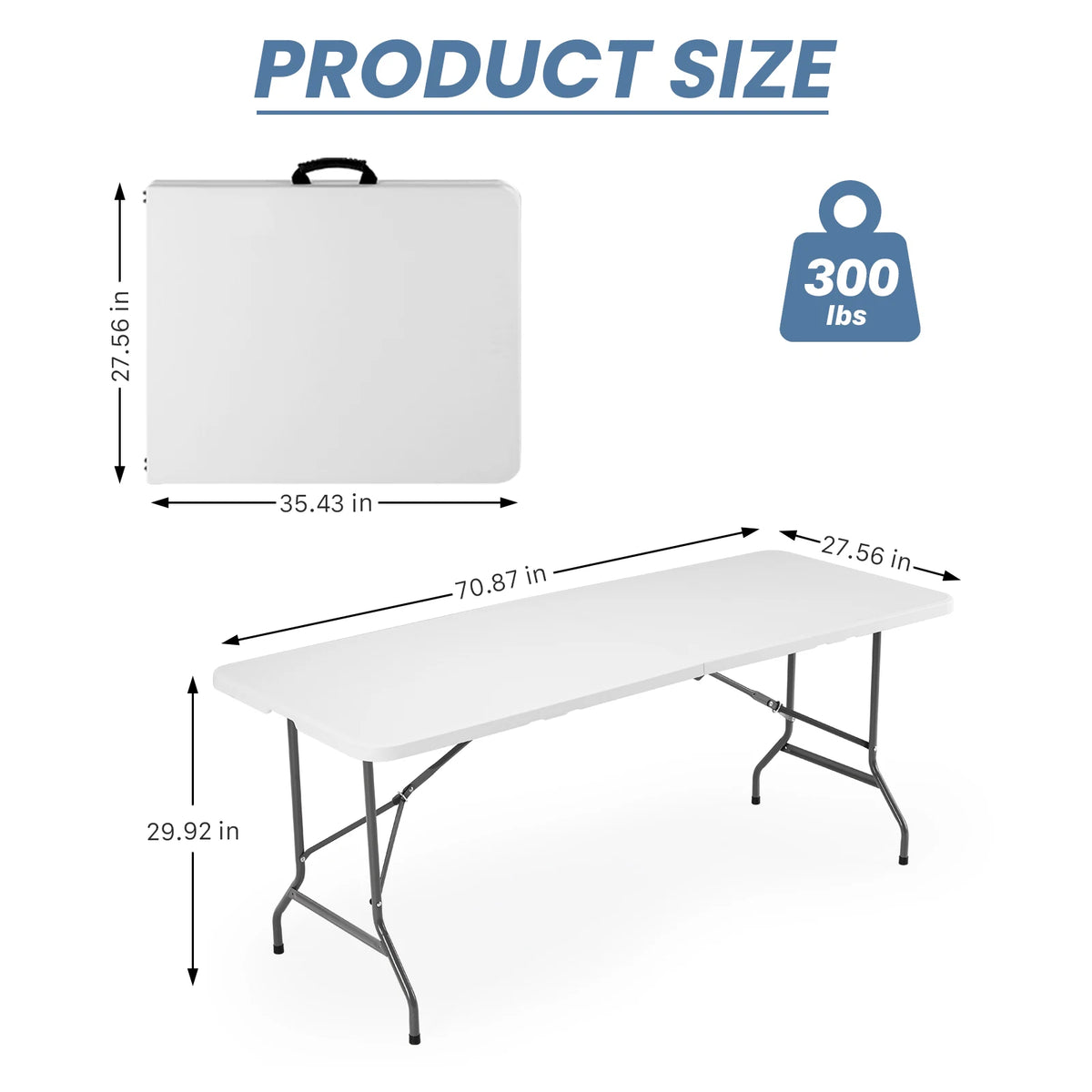 Folding Picnic Table with Handle