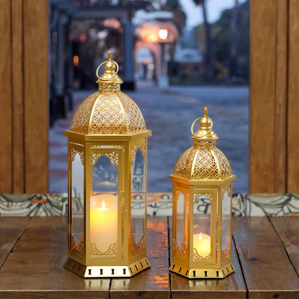 Vintage Candle Lanterns (Set of 2)