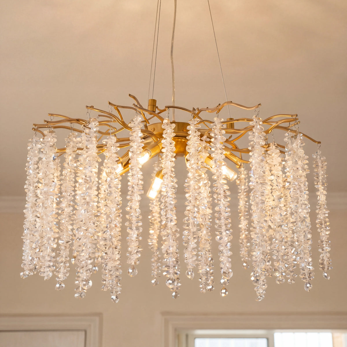 Raindrop Branch Crystal Chandelier