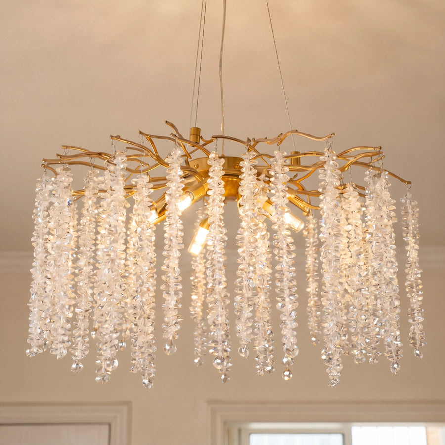 Raindrop Branch Crystal Chandelier