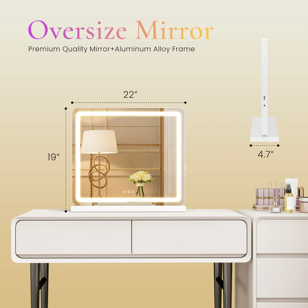 LED Vanity Mirror with Memory