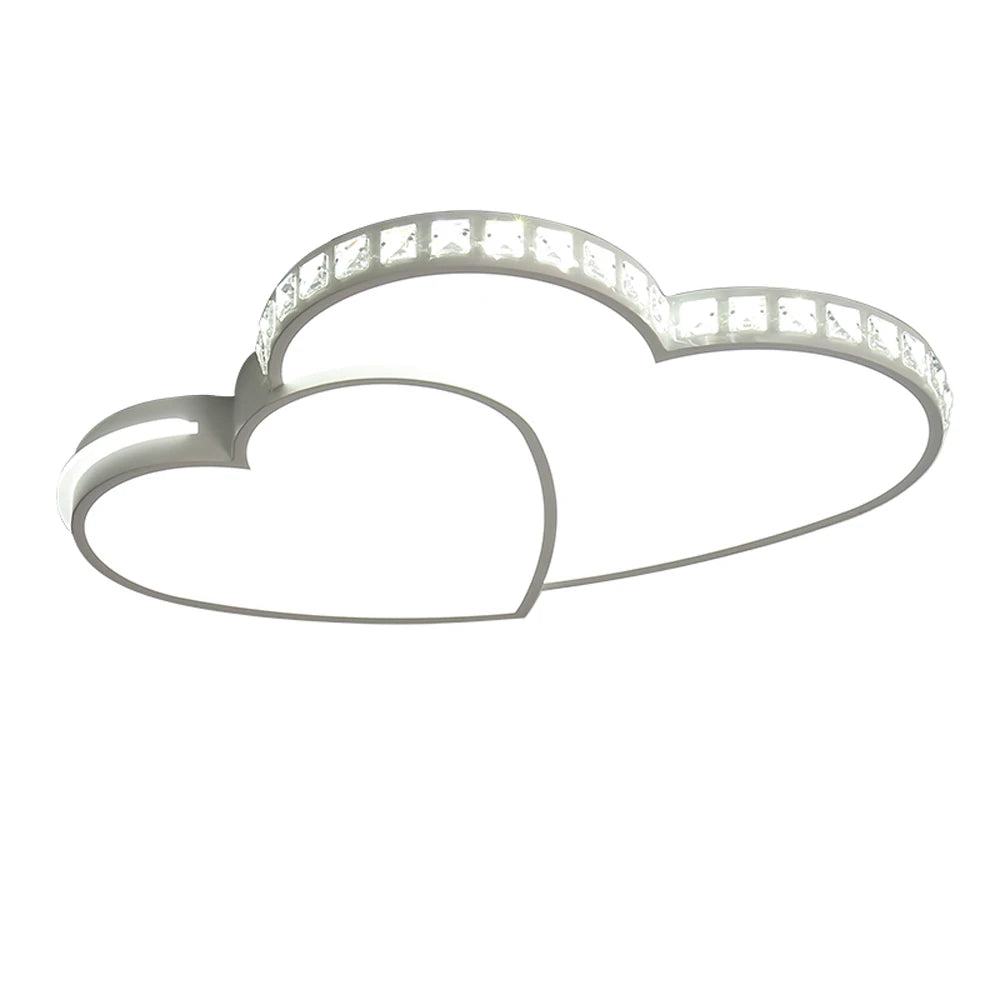 Heart Crystal LED Ceiling Light