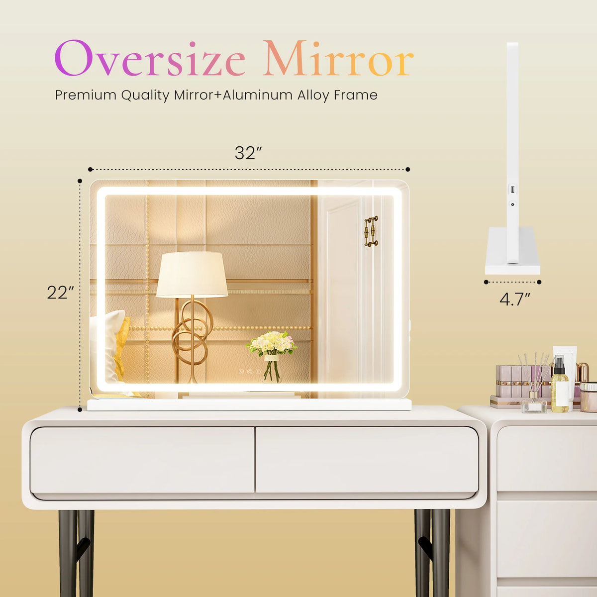 LED Vanity Mirror with Memory