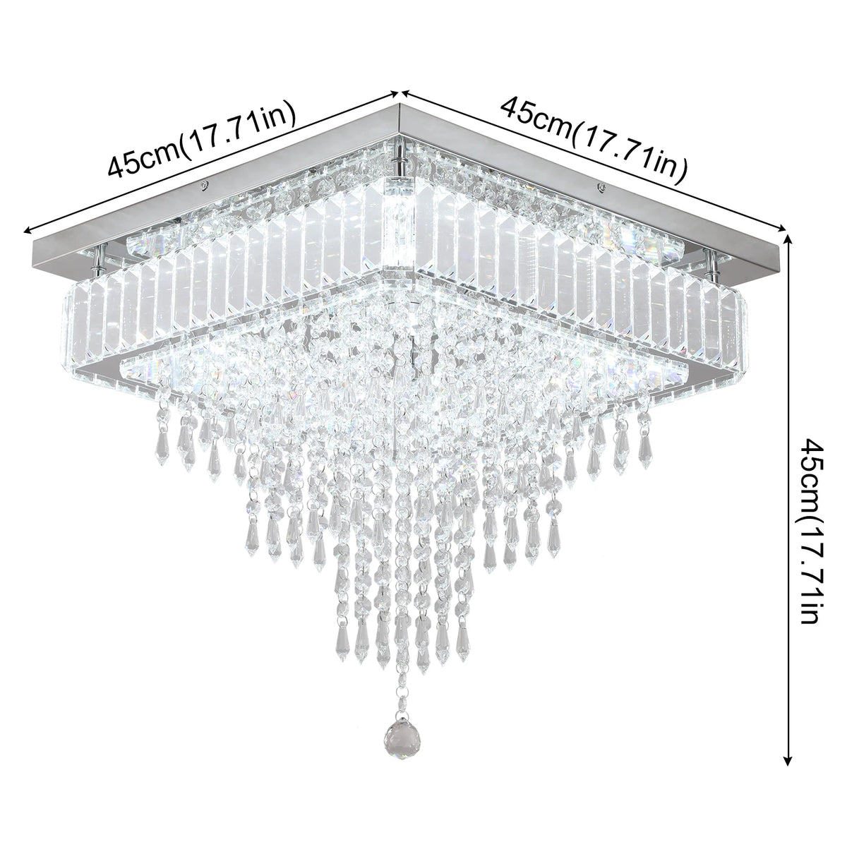 Smart K9 Crystal Ring Ceiling Light