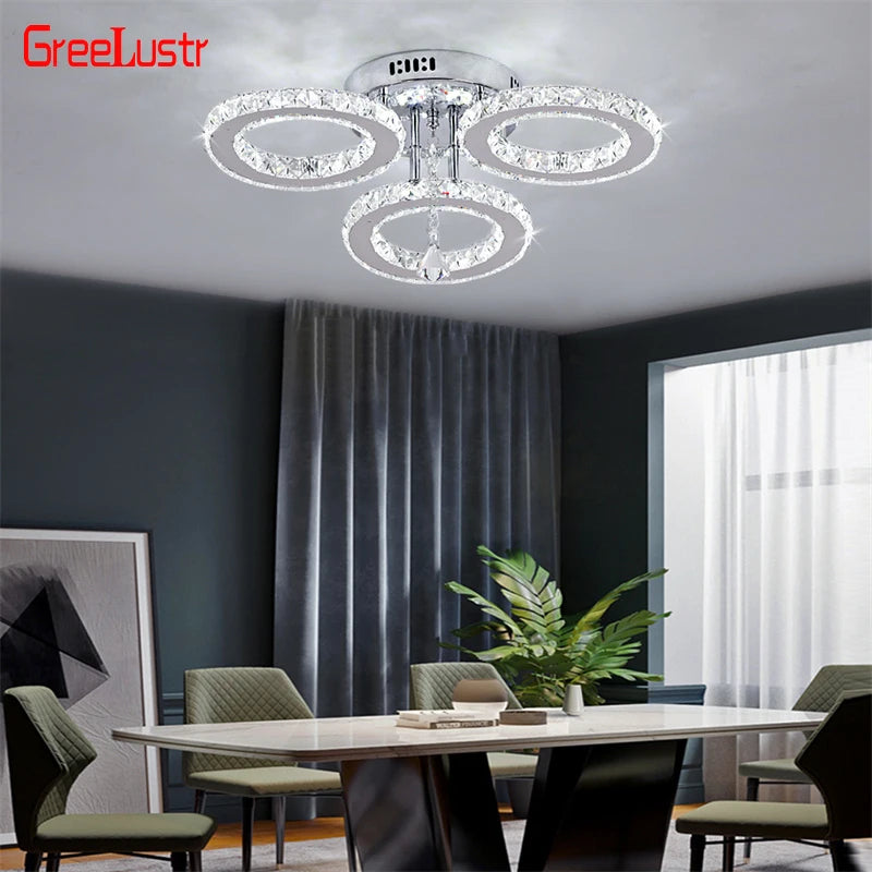 Crystal Ring LED Pendant Light