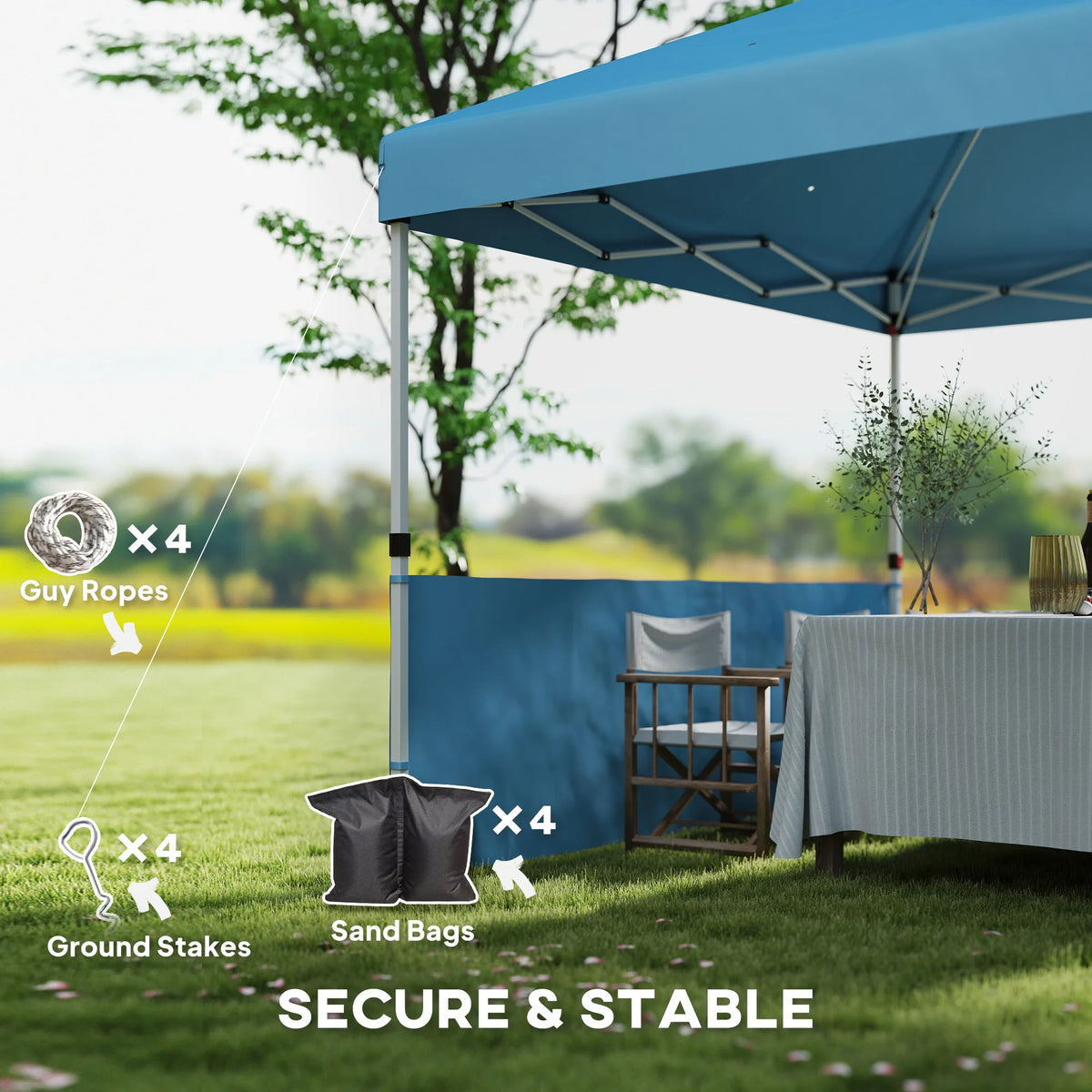 Pop-Up Canopy Tent with Sidewalls