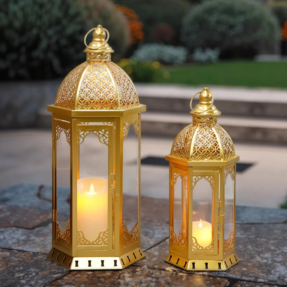 Vintage Candle Lanterns (Set of 2)