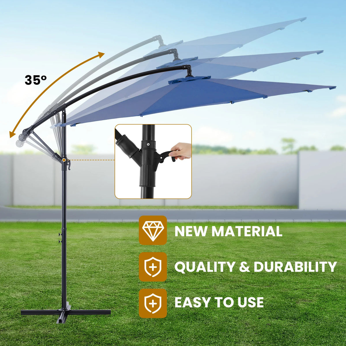 10ft Cantilever Patio Umbrella