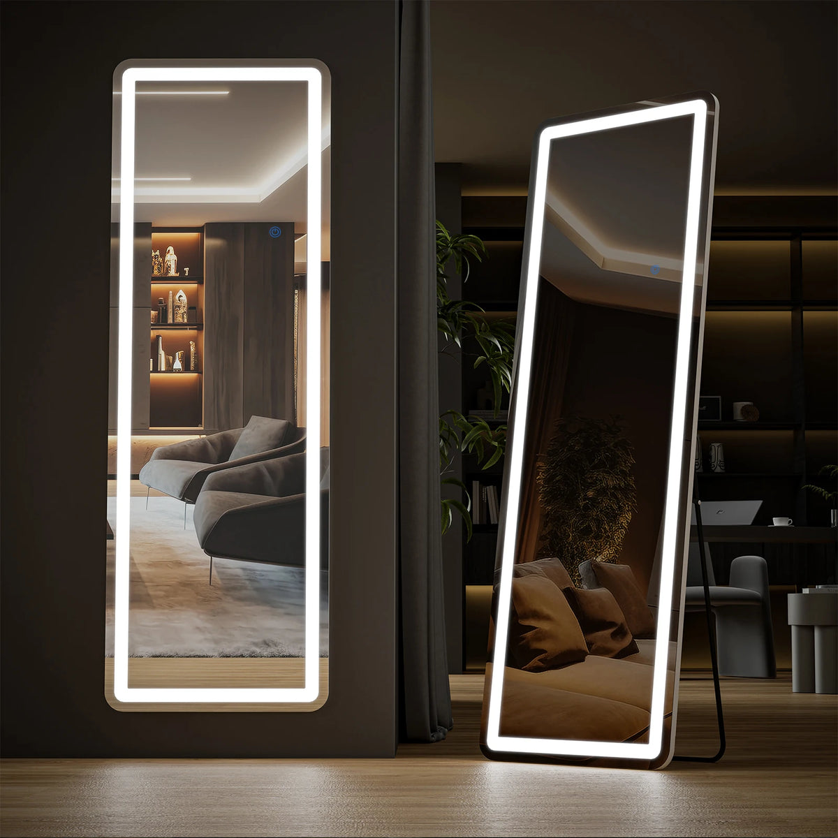 LED Full-Length Floor Mirror