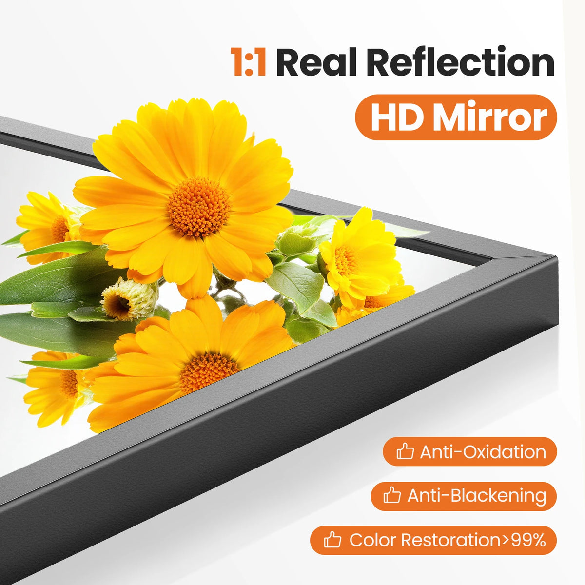 Arched Aluminum Wall Mirror