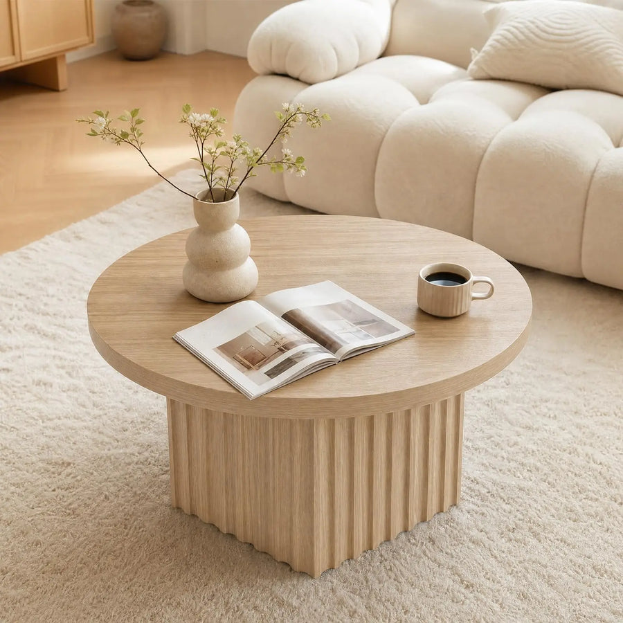 Fluted Drum Coffee Table
