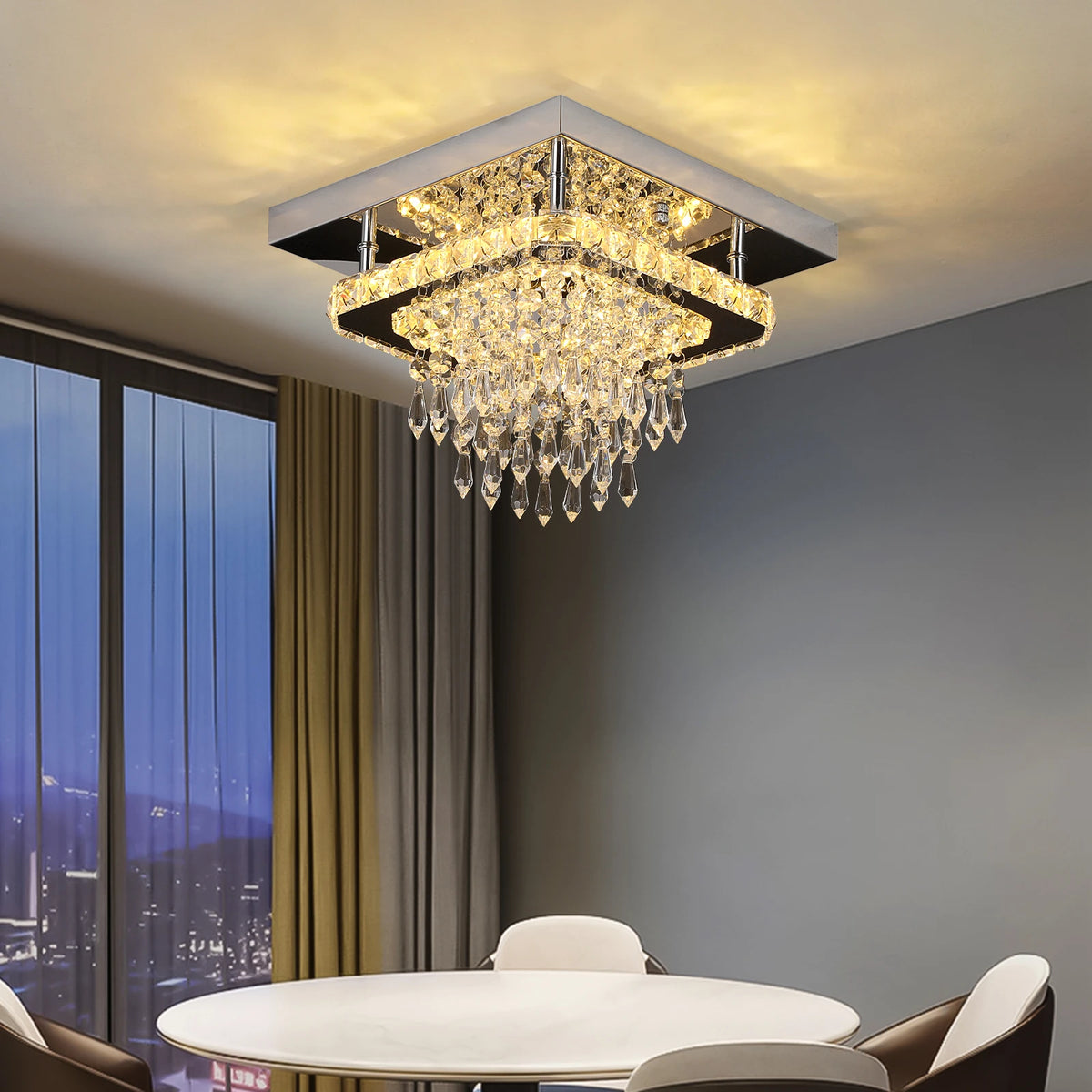 Smart K9 Crystal Ring Ceiling Light