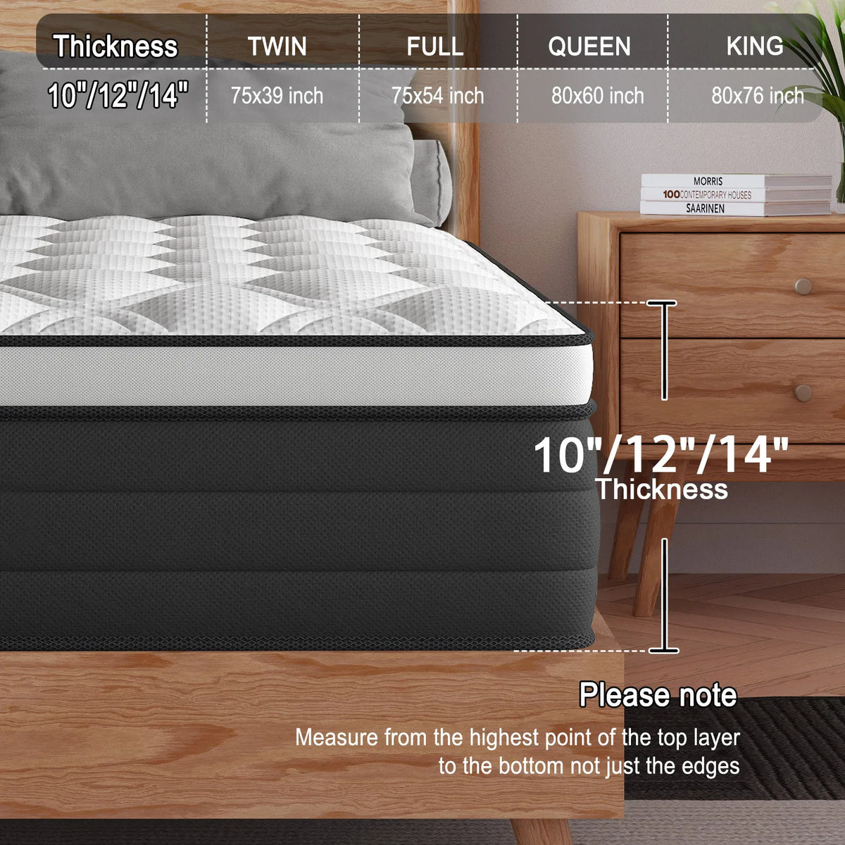 Serene Gel Memory Foam Hybrid Mattress