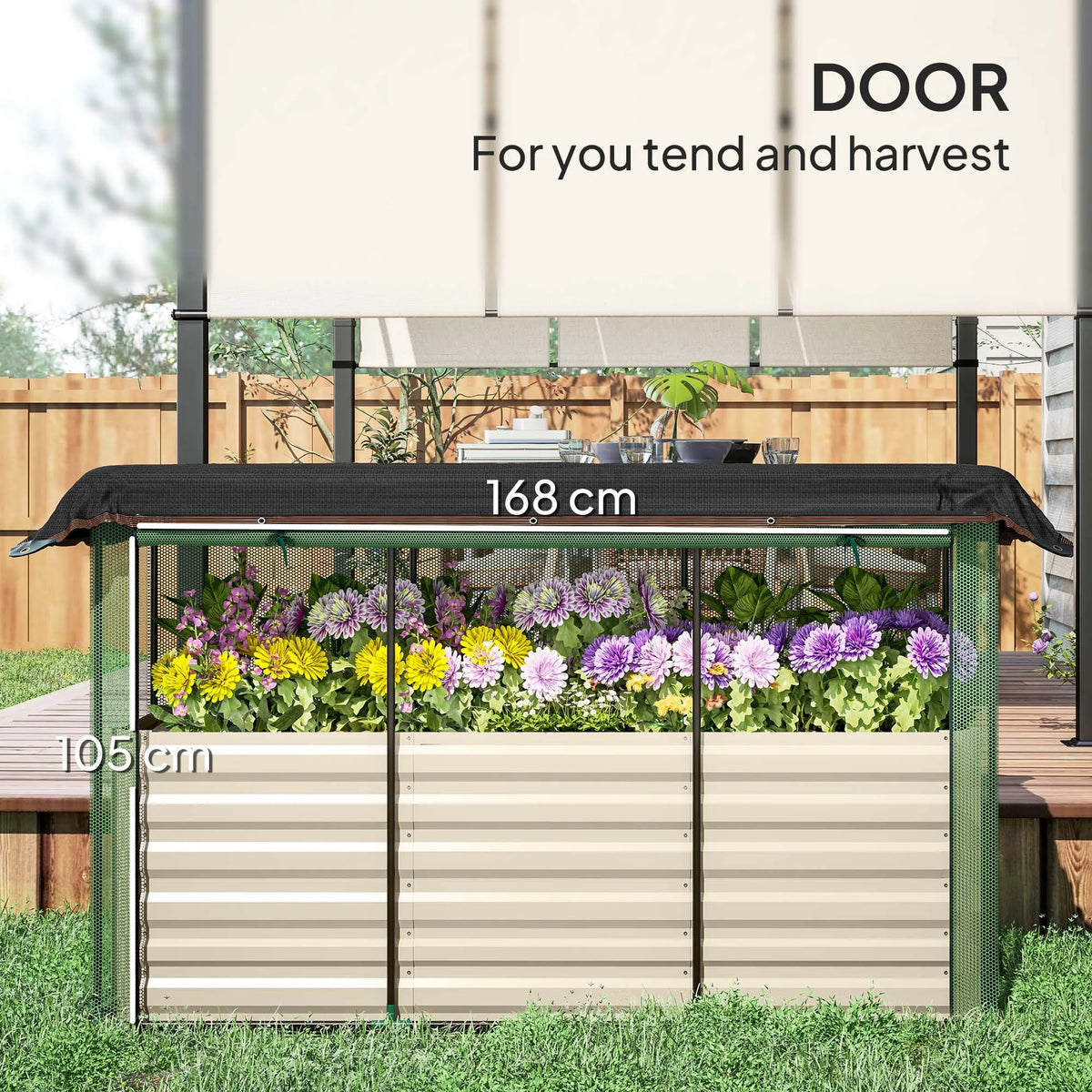 Raised Garden Bed with Crop Cage