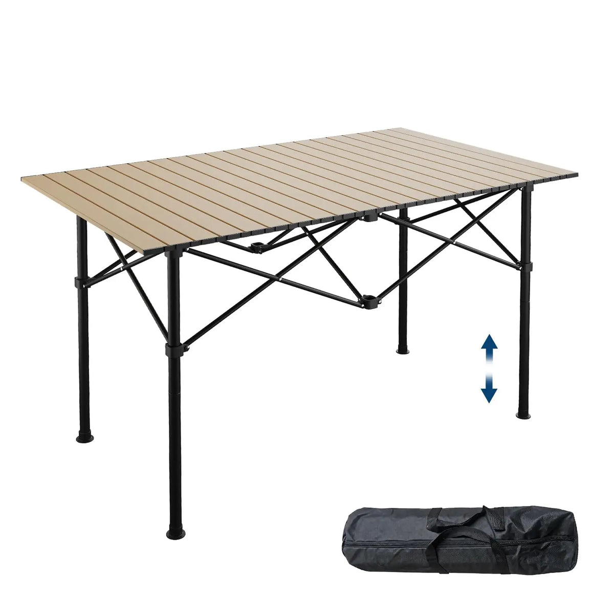 Adjustable Roll-Up Camping Table