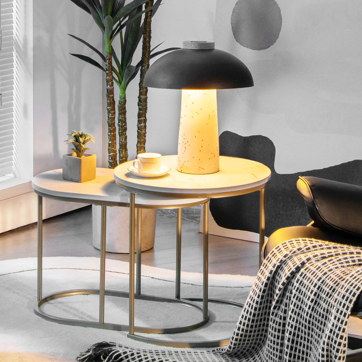Marble Nesting Coffee Tables (Set of 2)